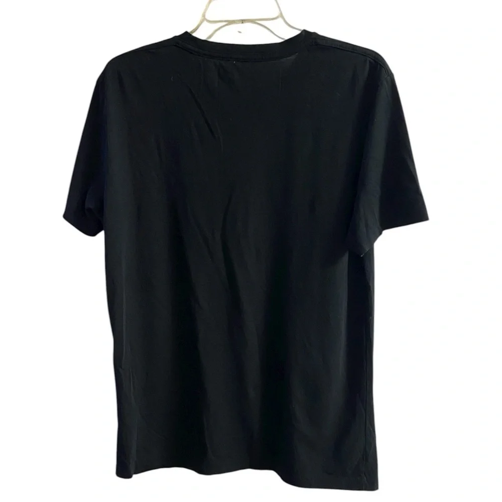 All Saints nic tonic jet black crewneck t shirt cotton Men Small - Picture 3 of 7